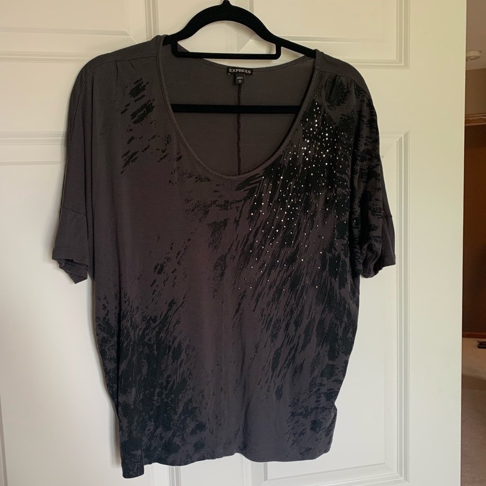 Grey loose fitting Express shirt